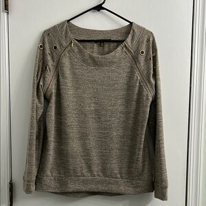 Always Indigo woman’s long sleeve with Grommet Details- size XL